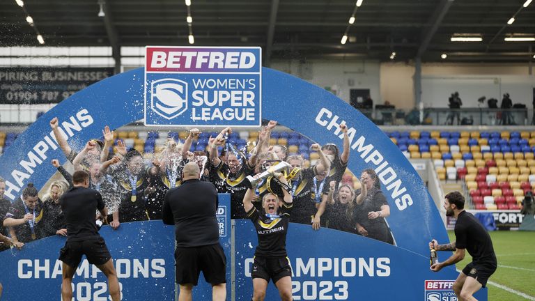 York Valkyrie are crowned Women&#39;s Super League Champions after a 16-6 victory in the Grand Final against Leeds Rhinos.