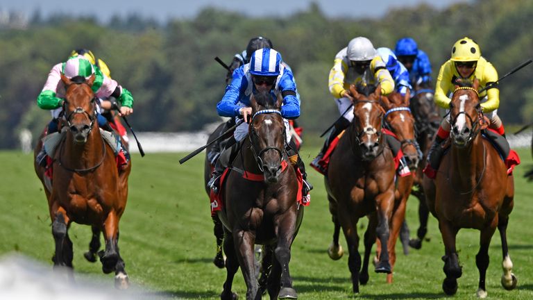 Mohaather wins the 2020 Summer Mile Stakes at Ascot