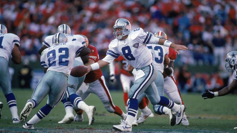 Troy Aikman and Emmitt Smith led Dallas to huge success under Jimmy Johnson